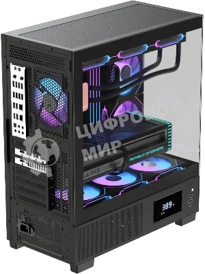 Компьютерный корпус AeroCool/Formula Crystal E1 Floe черный без БП ATX 5x120мм 3x140мм 2xUSB 3.0 1xUSB3.1 audio bott PSU