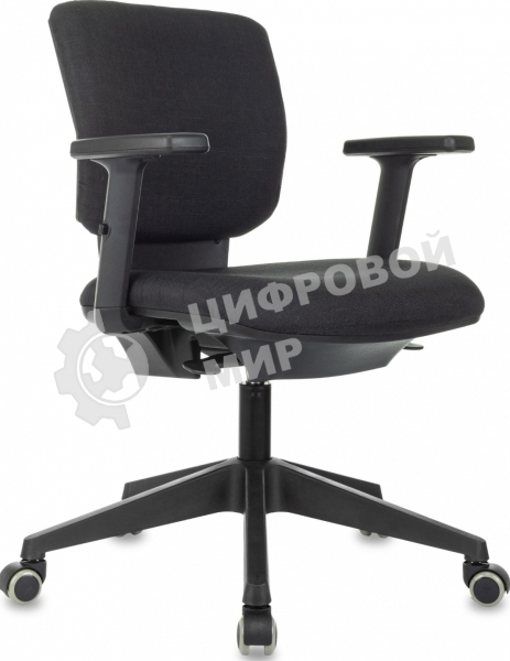 Кресло Бюрократ Dali SL черный 38-418 крестов. металл хром