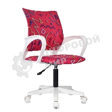 Кресло Domfy DK X-ROOM WH малиновый Sticks 05 крестов. пластик пластик белый