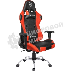 Кресло игровое Defender Azgard черный/Красный, полиуретан, 60 мм