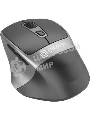 Мышь беспроводная Oklick 516MW черный/серебристый, 1600 dpi, радиоканал, Bluetooth, USB, кнопки - 6