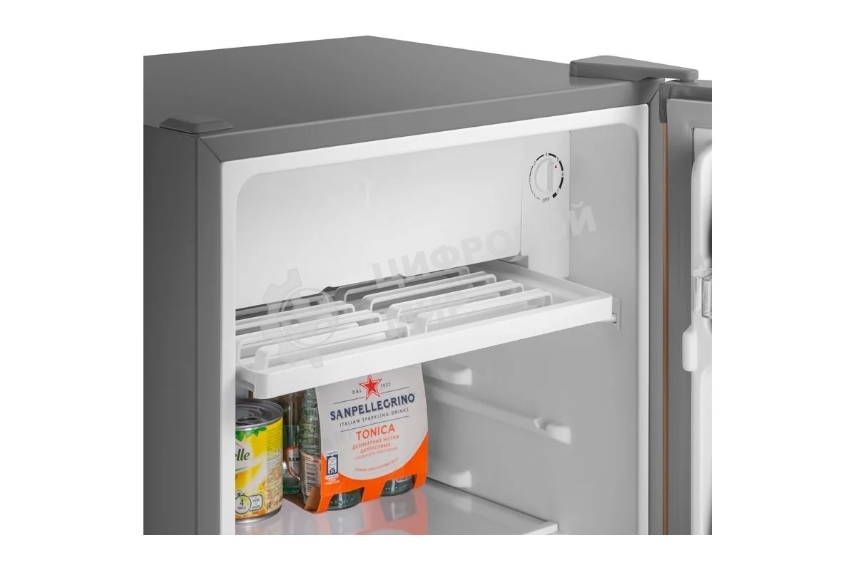 Холодильник Maunfeld MFF83GD золотистый/серый мат. однокамерный 85л