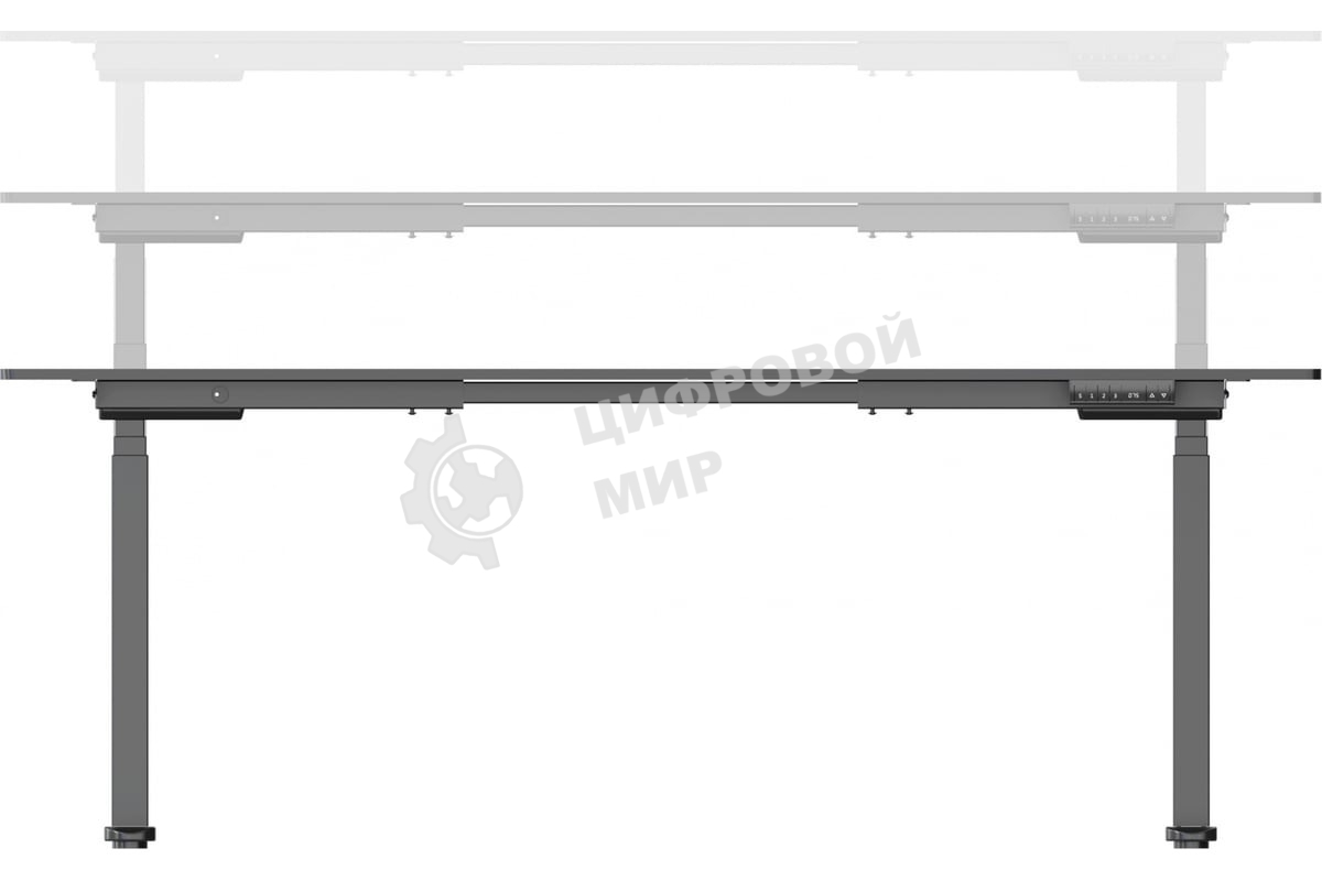 Подстолье Cactus CS-EDLF-BK каркас черный