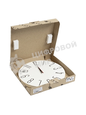 Настенные часы РУБИН 3010-001 белый/черный