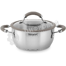 Кастрюля Rondell RDS-755 Balance 5 л 24 см, нержавеющая сталь 18/10, с крышкой