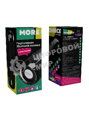 Колонка портативная More Choice BS22 черный