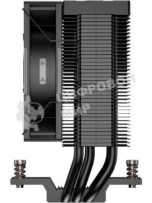 Устройство охлаждения(кулер) PcCooler R300 BK Soc-AM5/AM4/1200/1700/1851 черный 4-pin 18-30dB Al+Cu 150W Ret (R300-BKNWYX-US)