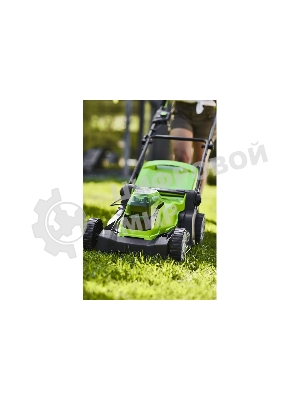 Газонокосилка аккумуляторная (2512607) GreenWorks G24X2LM41, 2*24V, 41 см, без АКБ и ЗУ