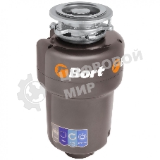 Измельчитель пищевых отходов Bort TITAN 5000 560 Вт; 5,2 кг/мин; 3200 об/мин; 1400 мл; нержавеющая сталь; набор аксессуаров 4 шт [91275783]