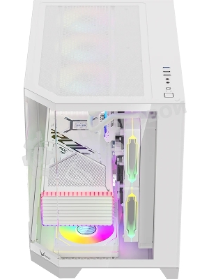 Компьютерный корпус AeroCool / Formula Crystal Z6M Floe белый без БП mATX 4x120мм 2xUSB 3.0 audio bott PSU