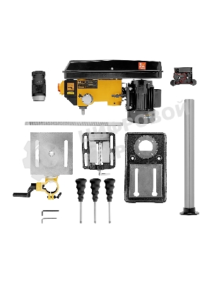 Станок сверлильный Denzel DDM-550L, 550 Вт, 16 мм, 12 ск., лазер, настольный
