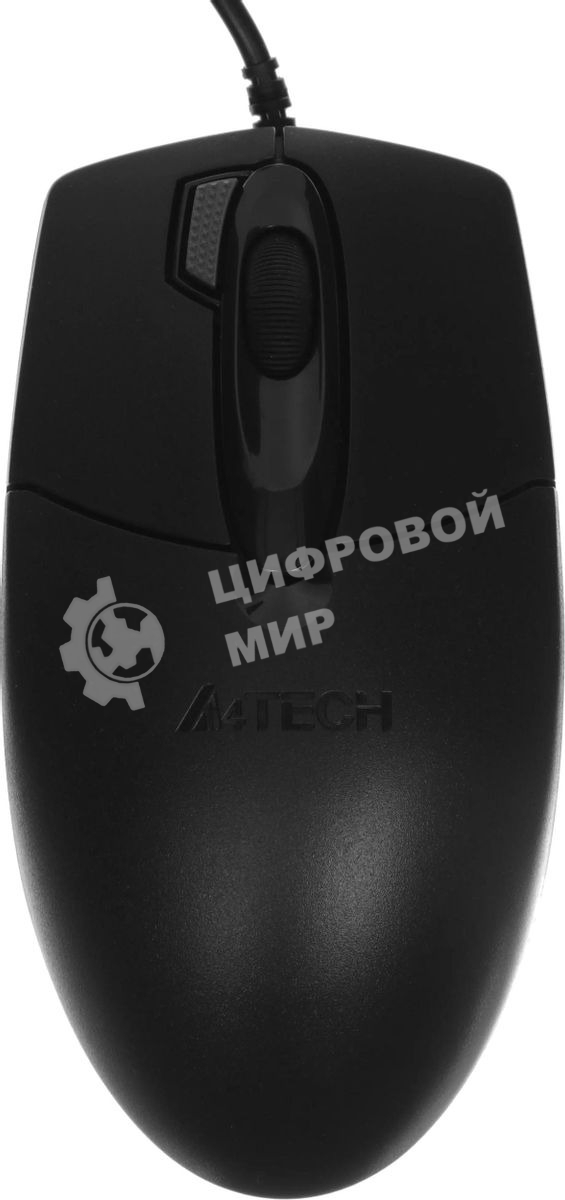 Мышь проводная A4Tech OP-730D черный, 1200 dpi, USB, кнопки - 4
