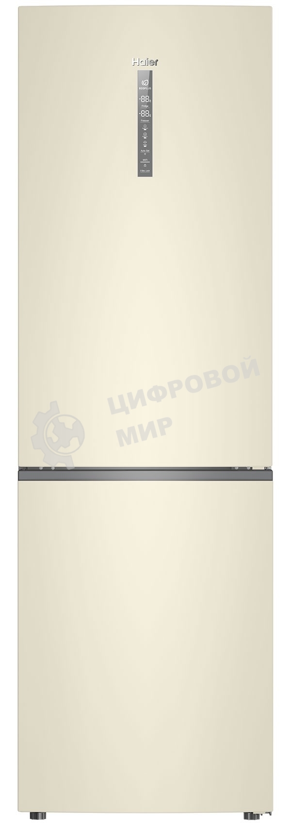 Холодильник Haier C2F636CCFDU1 бежевый двухкамерный 256/108 л морозилка снизу, No Frost