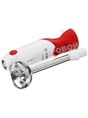 Блендер погружной Bosch MSM64110 белый/красный, 450 Вт, 2 скорости, турбо