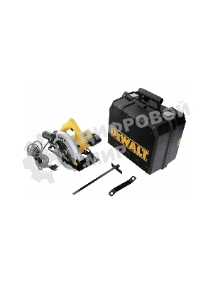 Пилы электрические дисковые, торцовочные DeWalt DWE 560 K Пила диск 1350Вт,5000об\м,диск-ф184х16мм,рез-65мм,3.7кг,чем