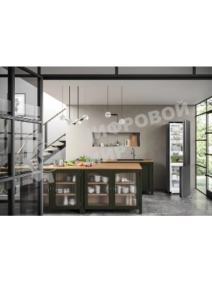 Холодильник Liebherr CNBDC 573I-22 001 черная нержавеющая сталь двухкамерный 266/94л морозилка снизу