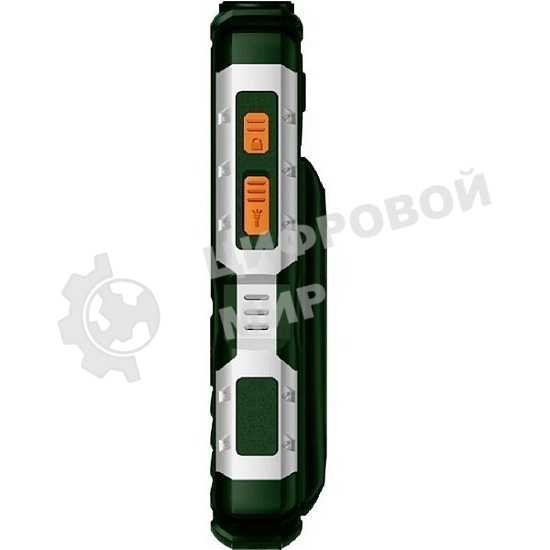 Мобильный телефон BQ 2430 Tank Power зеленый/серебристый