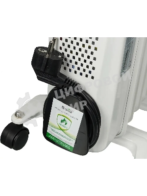 Обогреватель масляный Ballu Classic BOH/CL-05WRN (5 секций), белый, 1000 Вт, 15 м2, термостат