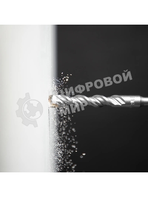 Бур по бетону Denzel двойная спираль, Cobalt W-tip, 16x160 мм, SDS PLUS