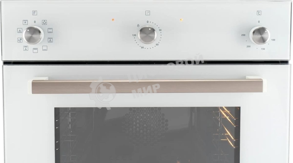 Духовой шкаф Электрический Hyundai 6009.03 WG белый стекло