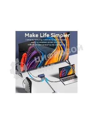 Переключатель (switch) 3x1 Vention HDMI v2.0