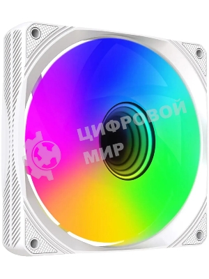 Вентилятор для корпуса Bloody BD-CF120ARGb1 ARGb белый, 120 мм, 1600 об/мин, 26 дБ, 4 pin