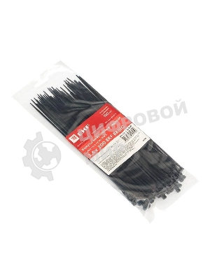Хомут кабельный 2.5х200 нейл. черный (уп. 100 шт) EKF plc-cb-2.5x200