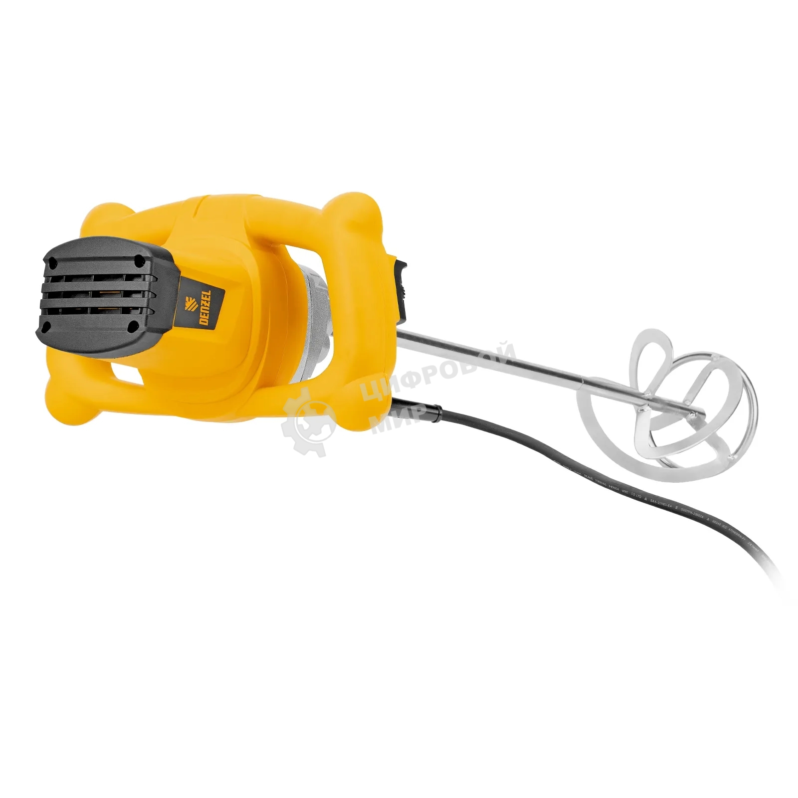 Миксер строительный Denzel EM-1-1200, 1200 Вт, 0-680 об/мин