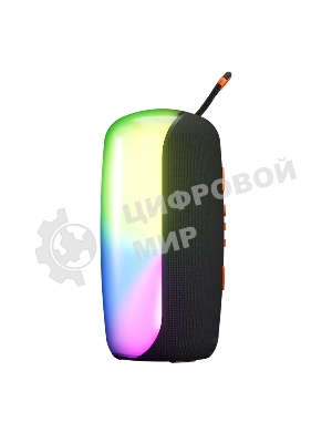 Колонка портативная Ural Молния Огонь черный/оранжевый 35W 1.1 BT/3.5Jack/USB-C 10м 2200mAh (без.бат)