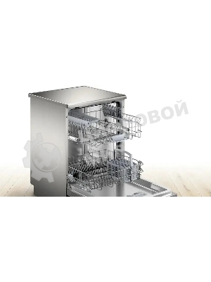 Посудомоечная машина Bosch SMS26DI00T, серебристый, 60 см, 13 компл., сушка теплообменник, 48 дБ, класс D