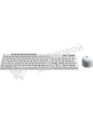 Комплект клавиатура+мышь Genius SlimStar 8230 беспроводной, USB + Bluetooth, 1000 DPI, белый