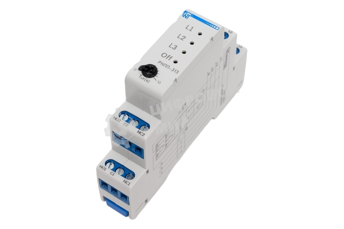 Реле напряжения, перекоса и последовательности фаз Новатек-Электро РНПП-313