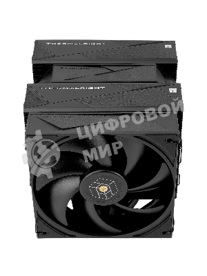Кулер для процессора Thermalright Royal Pretor 130 черный (4-pin PWM, 158мм, Ni/Cu, 6x6мм, 1x120+1x130мм, 80.45CFM/81.88CFM, 29.4dBA/28.3dBA, 2150PM/1750RPM, S: 1200, 1700, 1851, 2011, 2066, 115X, AM4, AM5, black)