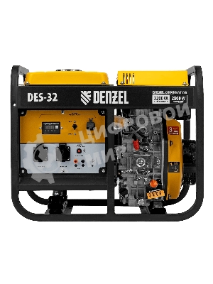 Генератор дизельный Denzel DES-32, 3.2 кВт, 110 дБ, 68.3 кг