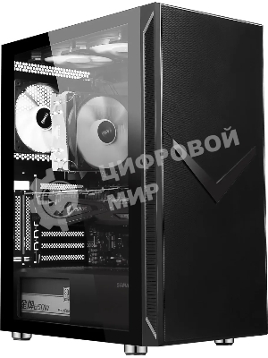 Компьютерный корпус Accord 3501 черный без БП ATX 2xUSB 2.0 1xUSB 3.0 1xUSB3.1 audio bott PSU