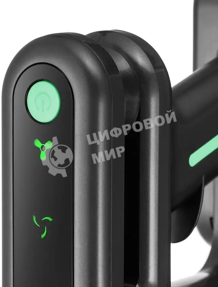 Пылесос ручной Kitfort КТ-5168 зеленый/черный, питание от аккумулятора, 75 Вт, уборка сухая, пылесборник 0.5 л, работа от АКБ max 32 мин.