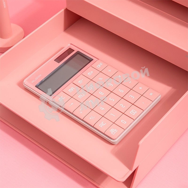 Калькулятор настольный Deli Nusign ENS041pink розовый 12-разр.