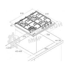 Варочная панель Kuppersberg FG 63 W