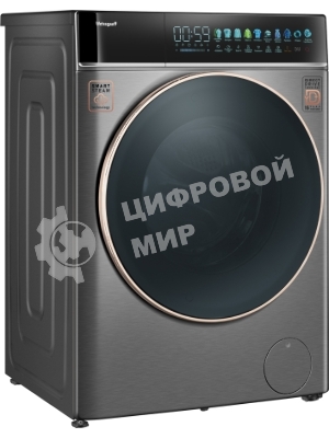 Стиральная машина Weissgauff WM 58411 Direct Drive Inverter Premium Steam Grey серая, загрузка фронтальная 11кг, 1400 об/мин., класс: A+++