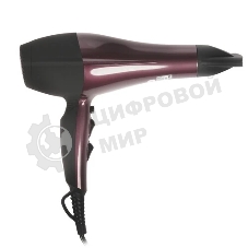 Фен Delta DL-0937 черный/бордовый, 2000 Вт, ионизация