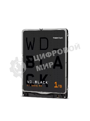 Жесткий диск WD 1Tb 7200rpm SATA-III WD10SPSX черный 64Mb 2.5