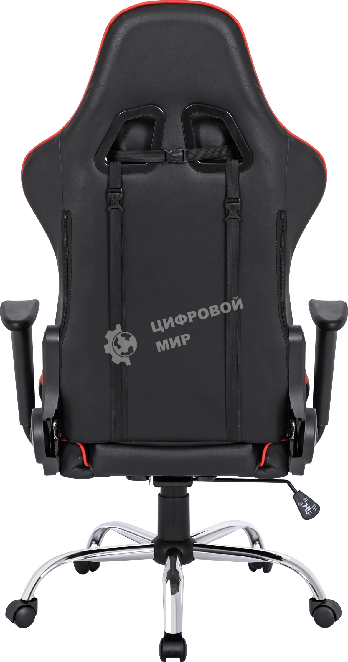 Кресло игровое Defender Azgard черный/Красный, полиуретан, 60 мм