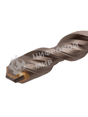 Бур по бетону Denzel двойная спираль, Cobalt W-tip, 16x160 мм, SDS PLUS