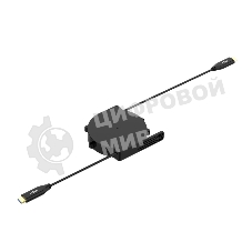 Кабельный ретрактор Wize Pro WRTS-HDMI-RT HDMI, для установки в архитектурный лючок серии WRTS, кабель HDMI 2.0, выдвижение 80 см