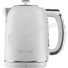 Чайник электрический Galaxy Line GL 0361 белый 1.7 л, 2200 Вт, нерж.сталь/пластик