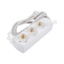 Удлинитель 3х1.5 м с заземл. 10А 250В У03 GENERICA 2P+PE 3х1 кв.мм IEK WYP10-10-03-D15-Z-G