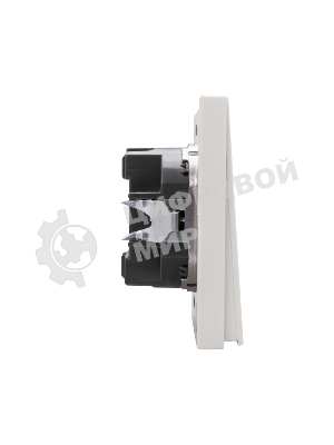 Выключатель Kranz STRONG 1 кл проходной (переключатель) с подсветкой 10А с/у жемчуг