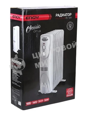 Обогреватель масляный Engy EN-1309 (9 секций) белый, 2000 Вт,.20 м2, термостат