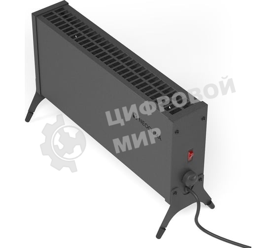 Конвектор электрический Neoclima Nano 1000B черный, 1000 Вт, 15 м2, термостат