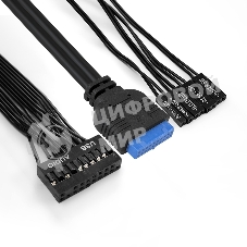 Компьютерный корпус Minitower ExeGate QA-412U-UNS450 (mATX, БП UNS450 с вент. 12см, 2хUSB+2хUSB 3.0, аудио, черный)